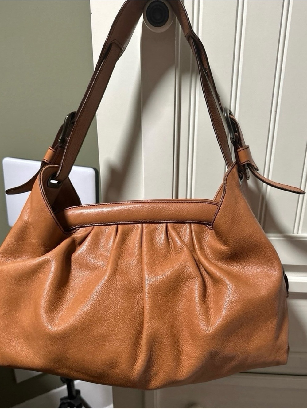 Fendi Tan Leather  Satchel price firm. reasonable price.I can’t go lower sorry
